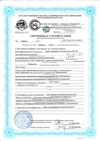 Сертификат ГОСТ К